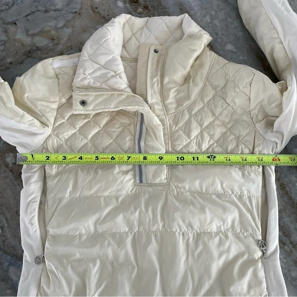 Lululemon What The Fluff Pullover in Polar Cream size 4 down filled - Picture 6 of 12